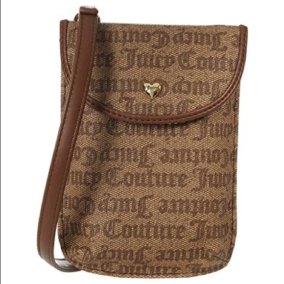 JUICY COUTURE Gothic Status Brown Love Club Cellie Purse - Picture 2 of 10